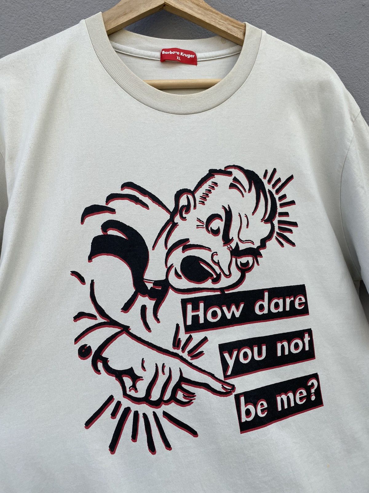 Barbara Kruger vintage 90s barbara kruger x art graphics rare XL tee Size US XL / EU 56 / 4 - 6 Thumbnail