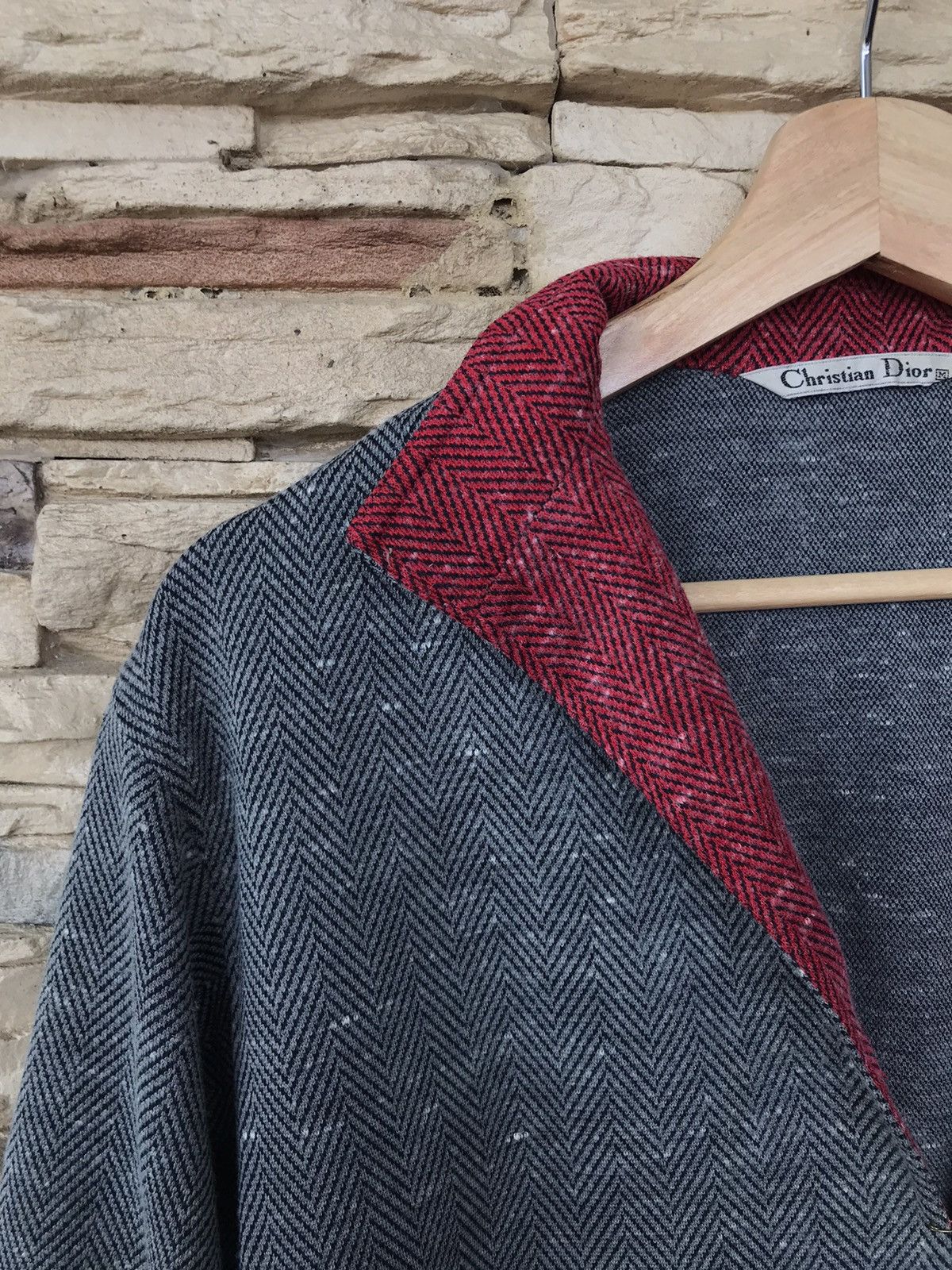 Christian Dior Monsieur Vintage Christian Dior Herringbone Knitwear Size US M / EU 48-50 / 2 - 4 Thumbnail