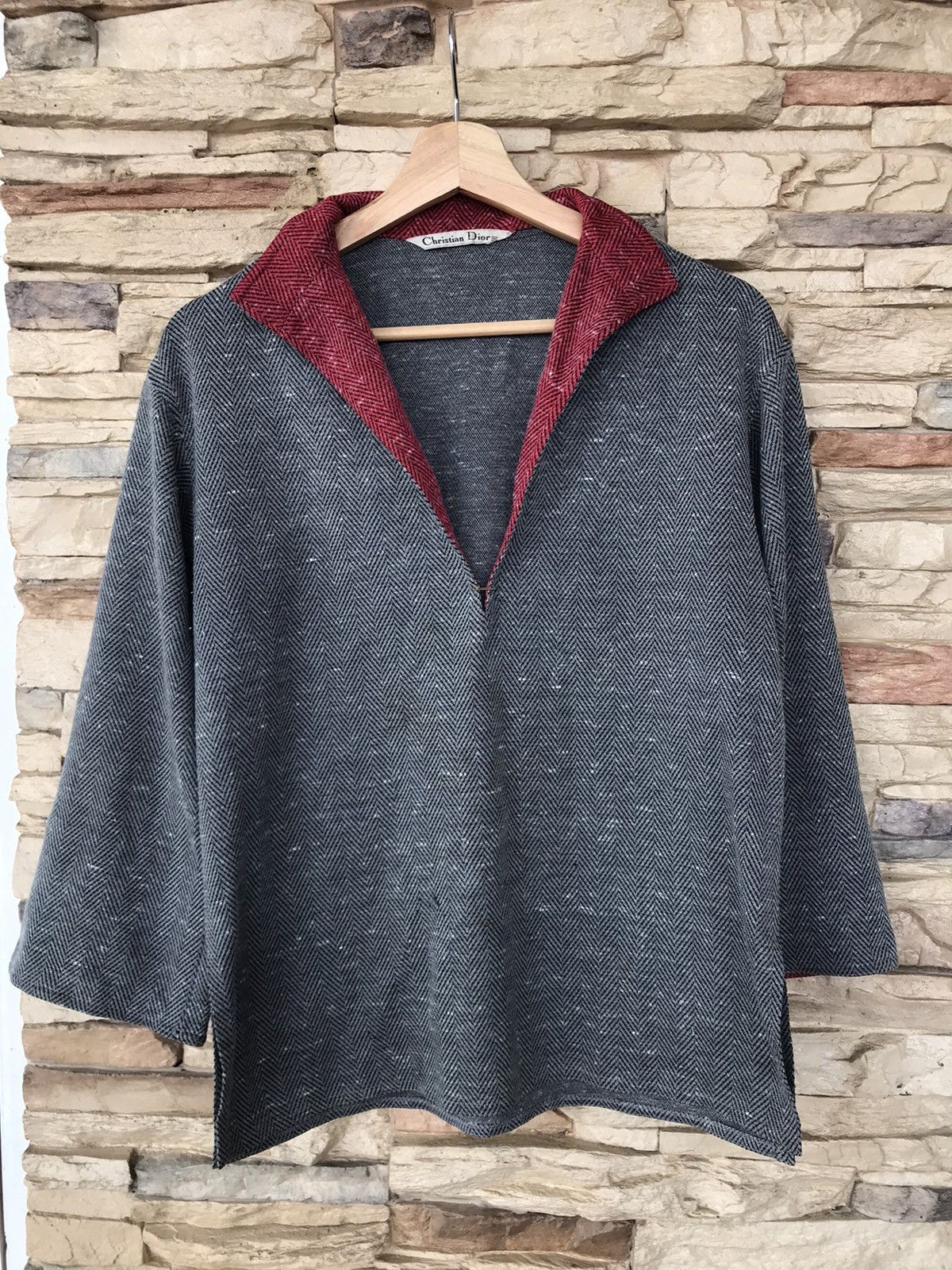 image of Christian Dior Monsieur VTG Christian Dior Knitwear in Grey, Men's (Size Medium)