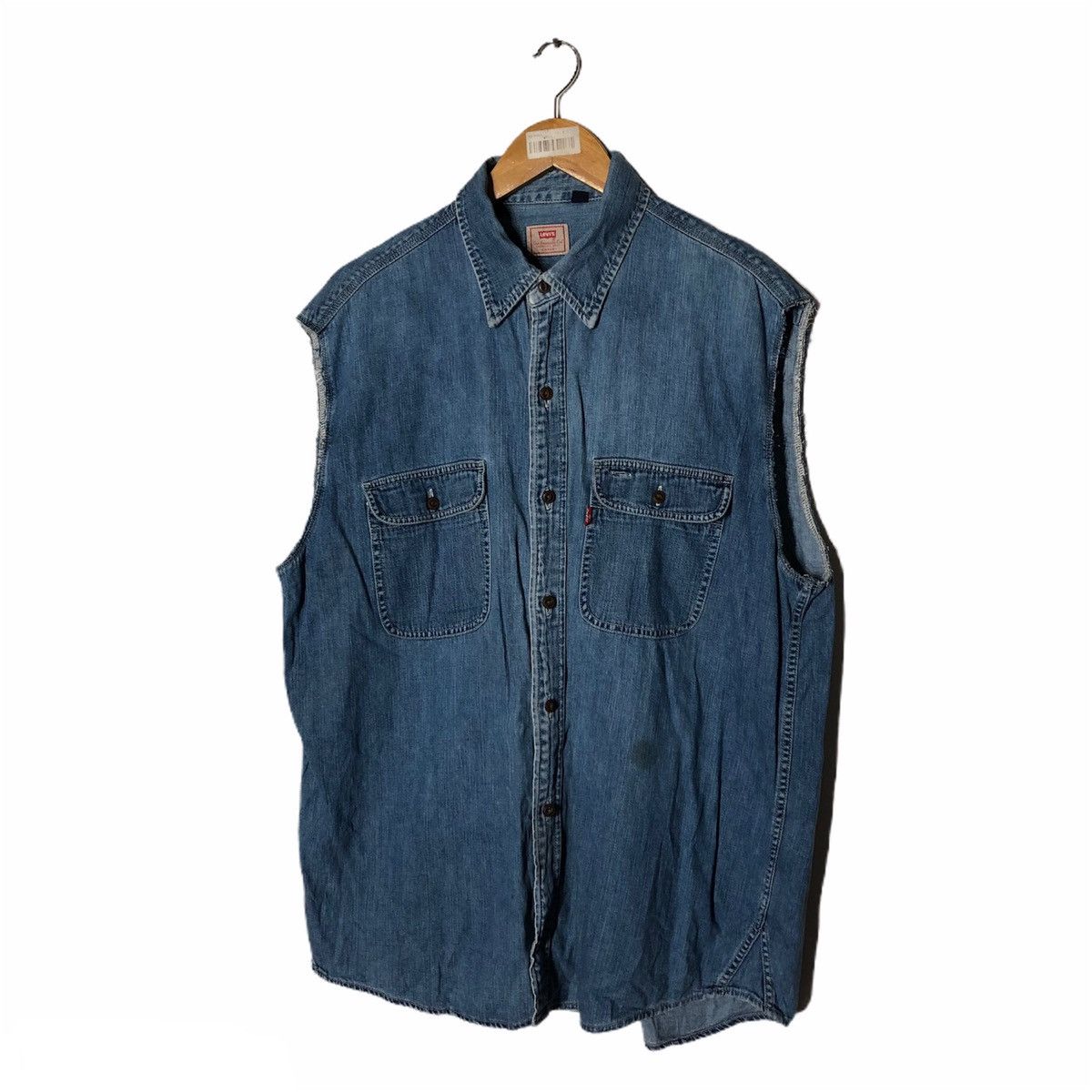 Levi's VINTAGE LEVI'S TANK TOP DENIM Size US L / EU 52-54 / 3 - 1 Thumbnail