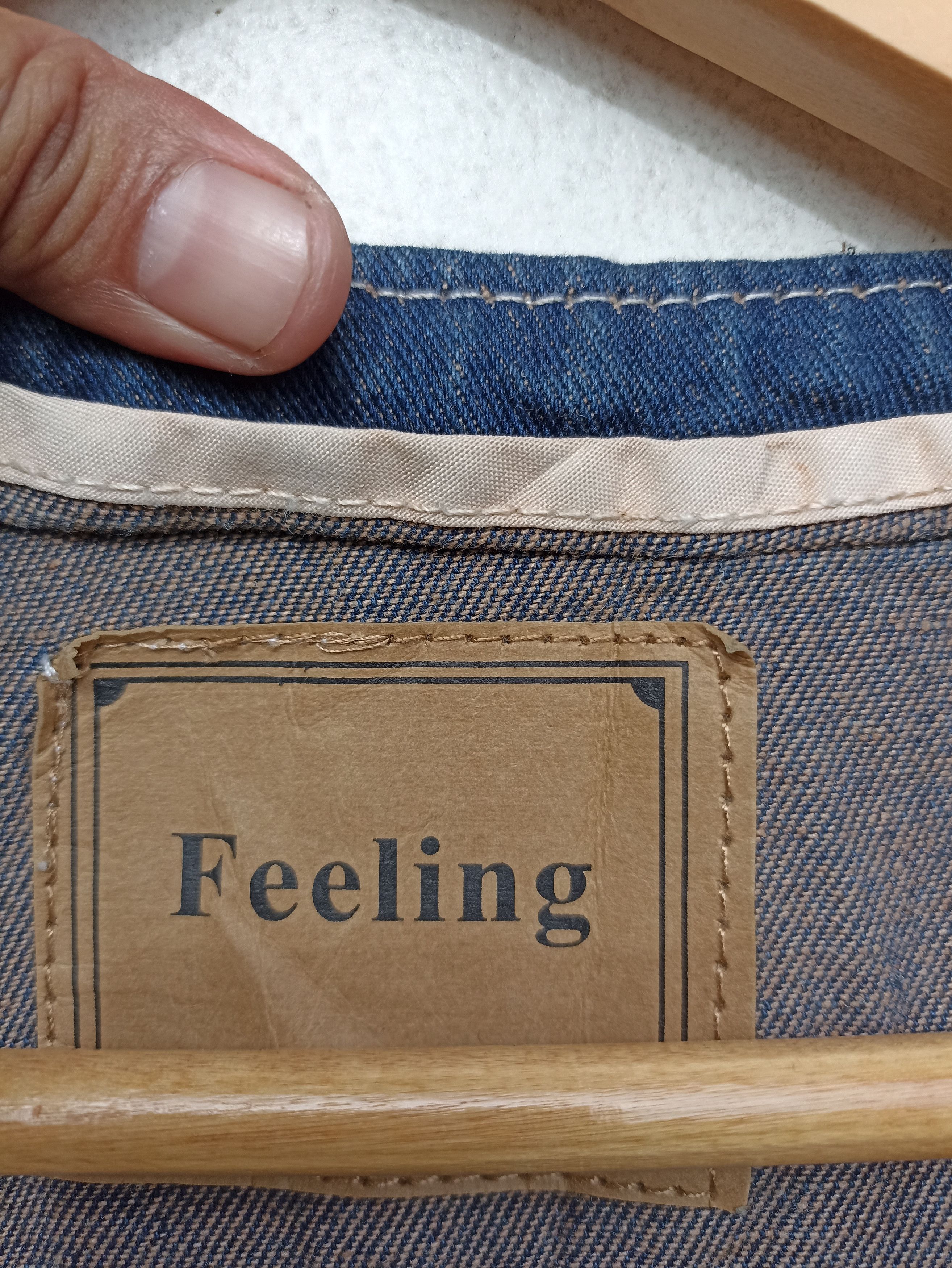 Japanese Brand Feeling Vest patchwork design Denim vest lgb Size US M / EU 48-50 / 2 - 5 Thumbnail