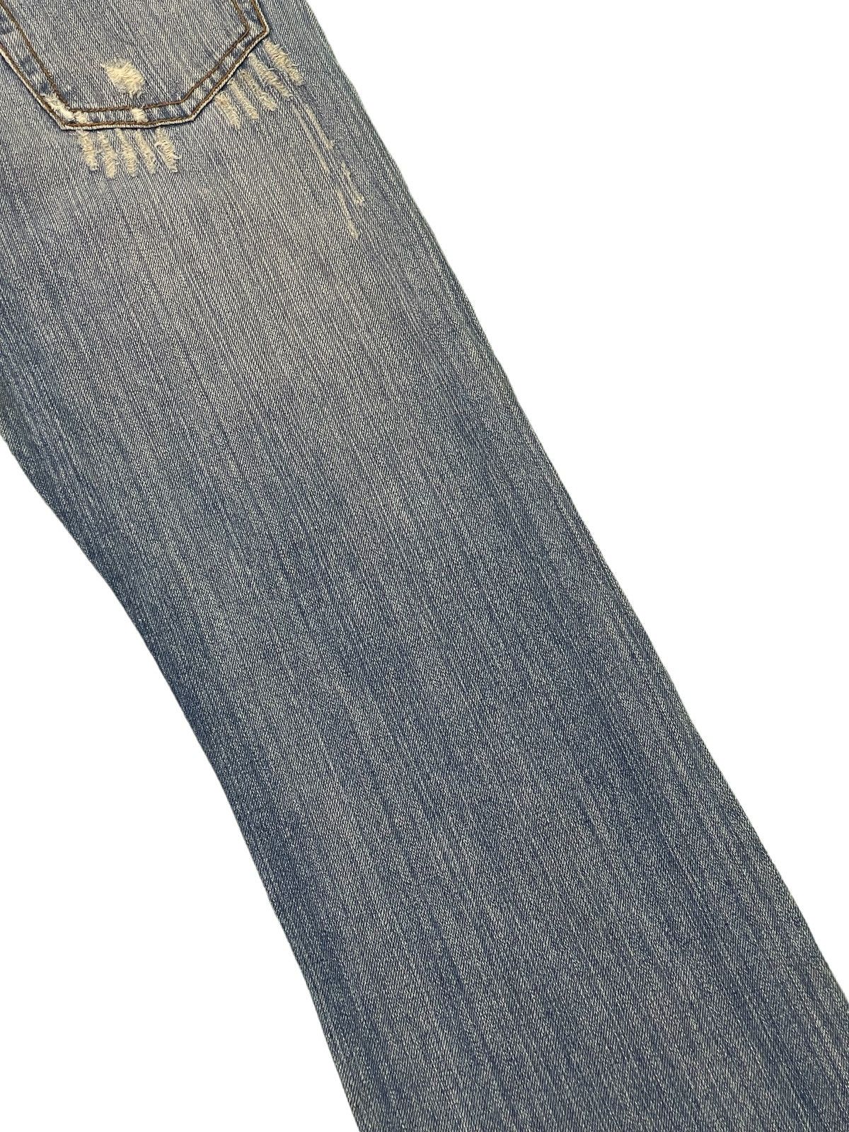 Japanese Brand Flare Jeans Nylaus Distress Boot Cut Denim 3🟦5 Size US 30 / EU 46 - 20 Thumbnail