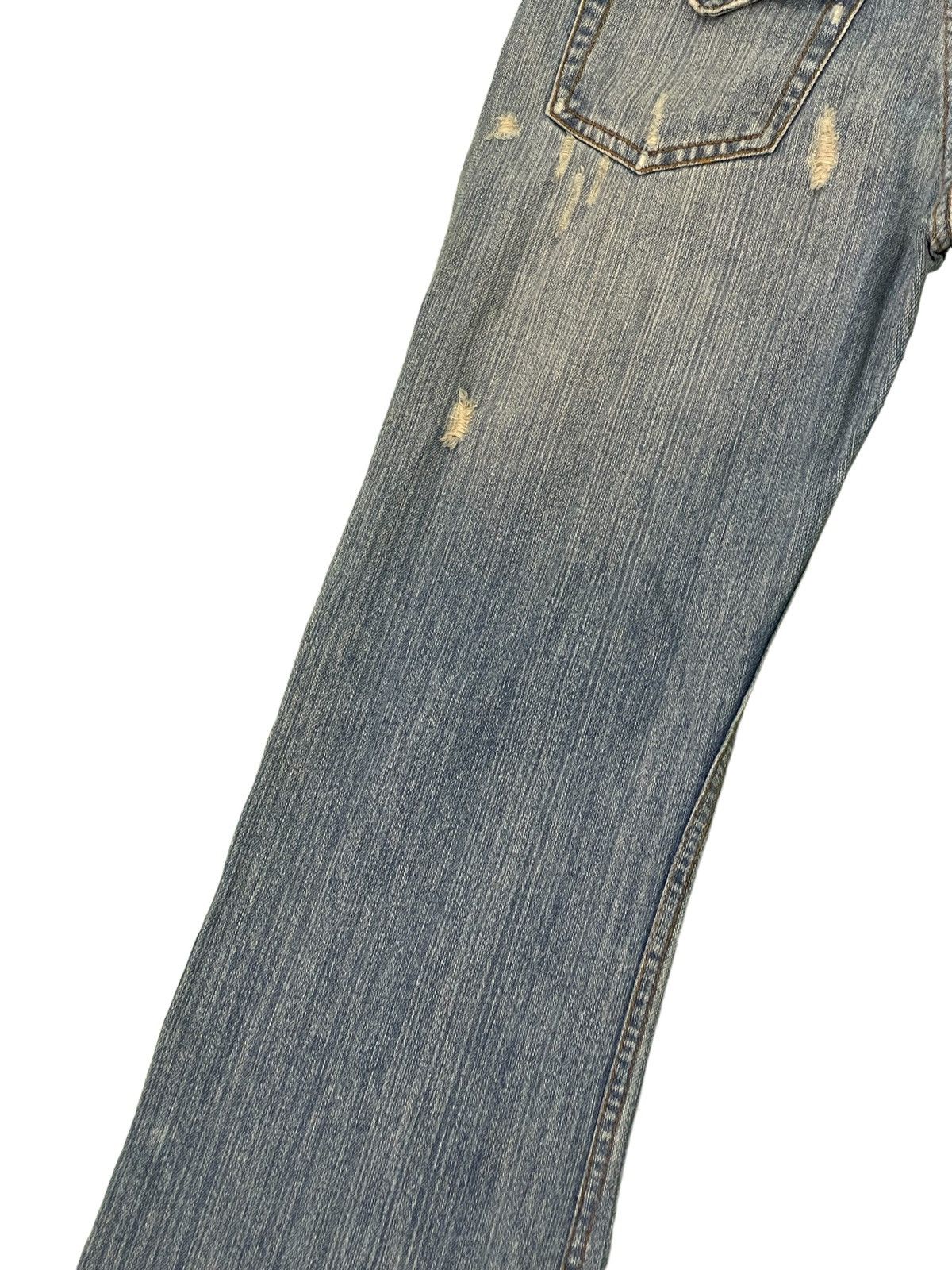 Japanese Brand Flare Jeans Nylaus Distress Boot Cut Denim 3🟦5 Size US 30 / EU 46 - 19 Thumbnail