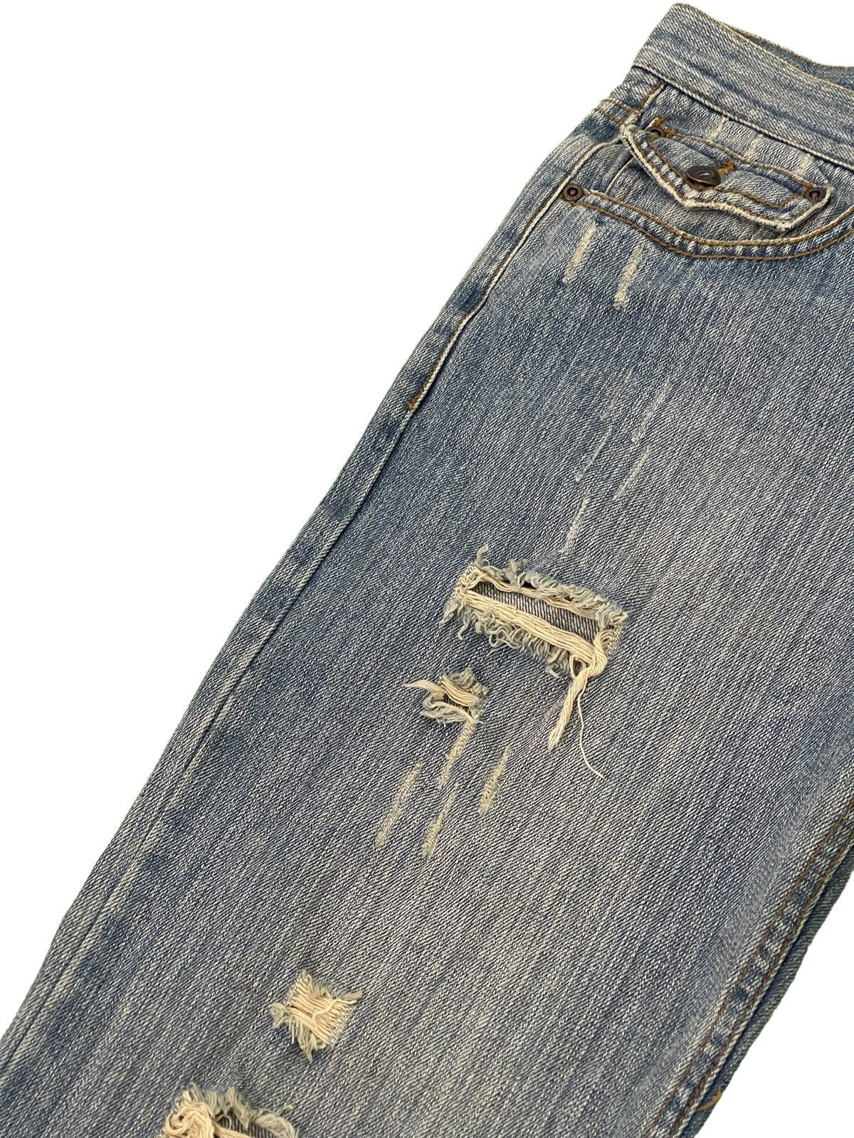 Japanese Brand Flare Jeans Nylaus Distress Boot Cut Denim 3🟦5 Size US 30 / EU 46 - 8 Thumbnail