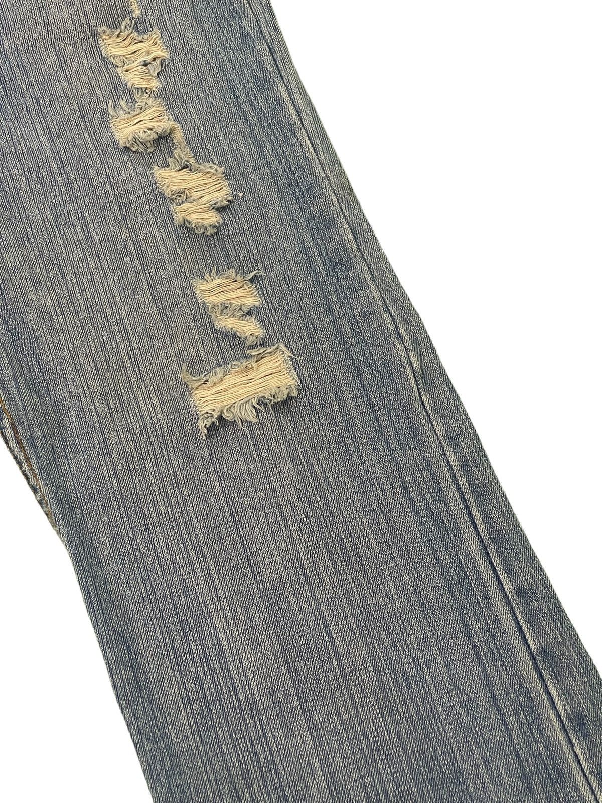 Japanese Brand Flare Jeans Nylaus Distress Boot Cut Denim 3🟦5 Size US 30 / EU 46 - 7 Thumbnail