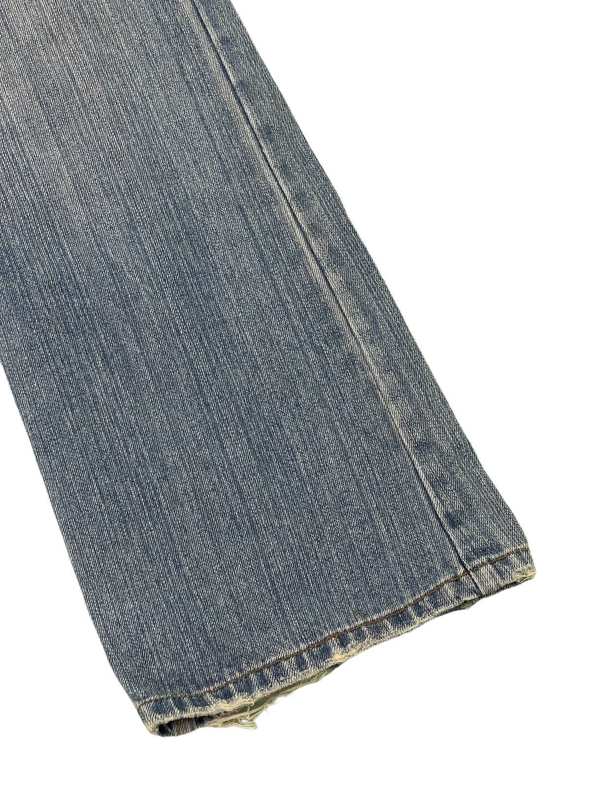 Japanese Brand Flare Jeans Nylaus Distress Boot Cut Denim 3🟦5 Size US 30 / EU 46 - 4 Thumbnail