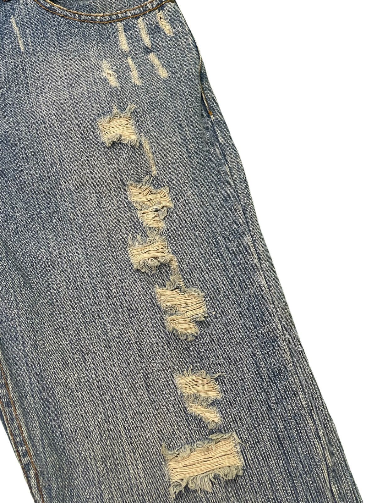 Japanese Brand Flare Jeans Nylaus Distress Boot Cut Denim 3🟦5 Size US 30 / EU 46 - 9 Thumbnail