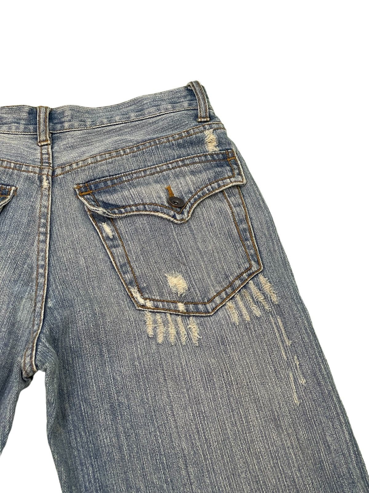 Japanese Brand Flare Jeans Nylaus Distress Boot Cut Denim 3🟦5 Size US 30 / EU 46 - 21 Thumbnail