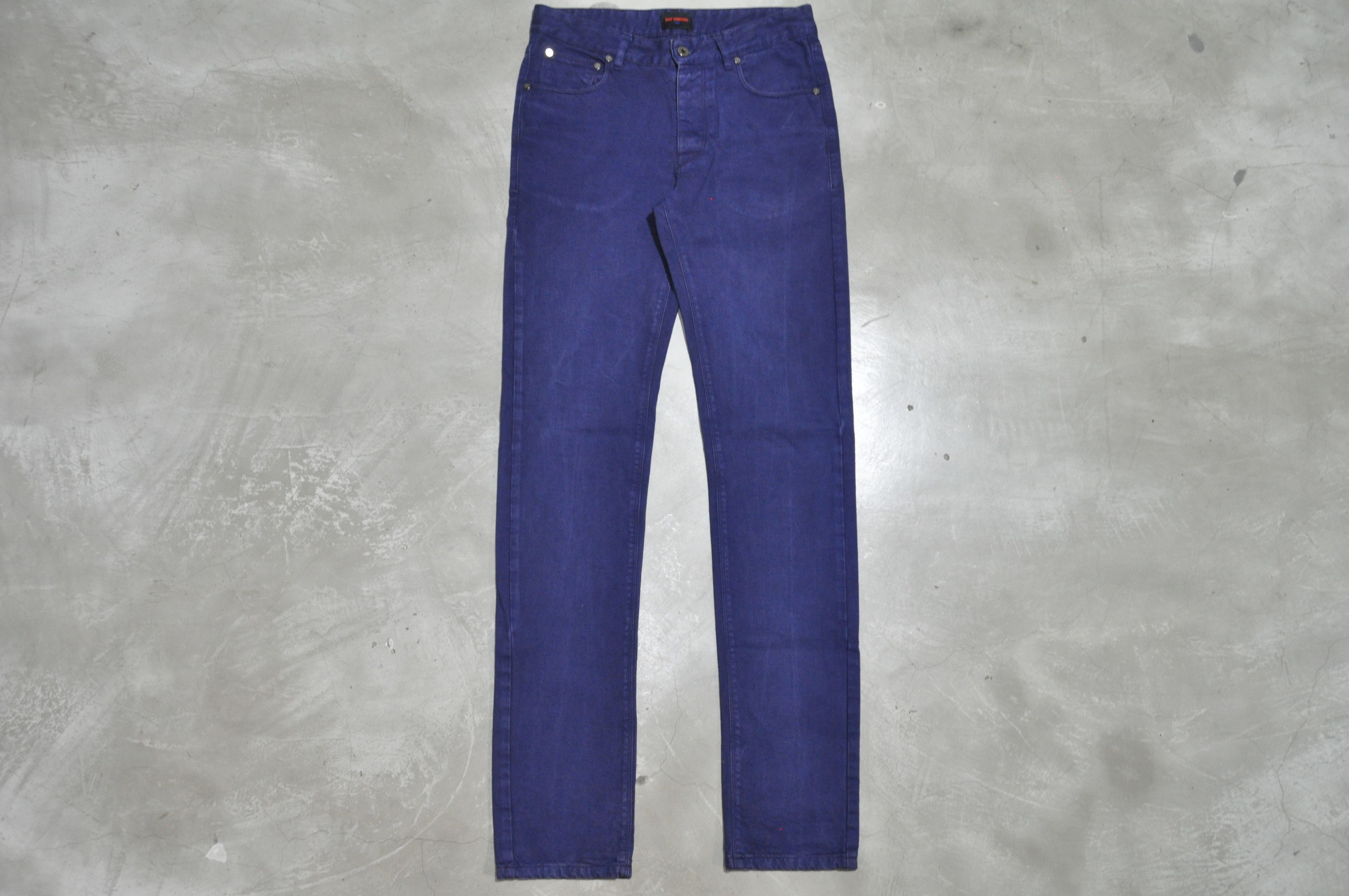 image of Raf By Raf Simons x Raf Simons 1995 - Colored Denim Jean in Purple, Men's (Size 30)