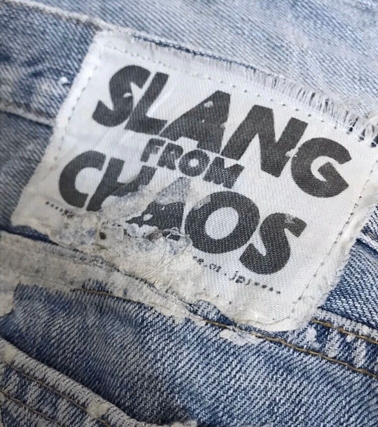 Band Tees Slang from chaos rancid distressed denim jeans 34 Size US 34 / EU 50 - 8 Thumbnail