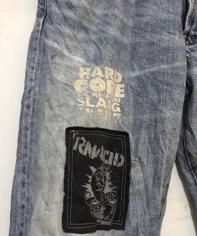 Band Tees Slang from chaos rancid distressed denim jeans 34 Size US 34 / EU 50 - 9 Thumbnail