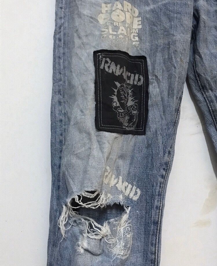 Band Tees Slang from chaos rancid distressed denim jeans 34 Size US 34 / EU 50 - 15 Thumbnail