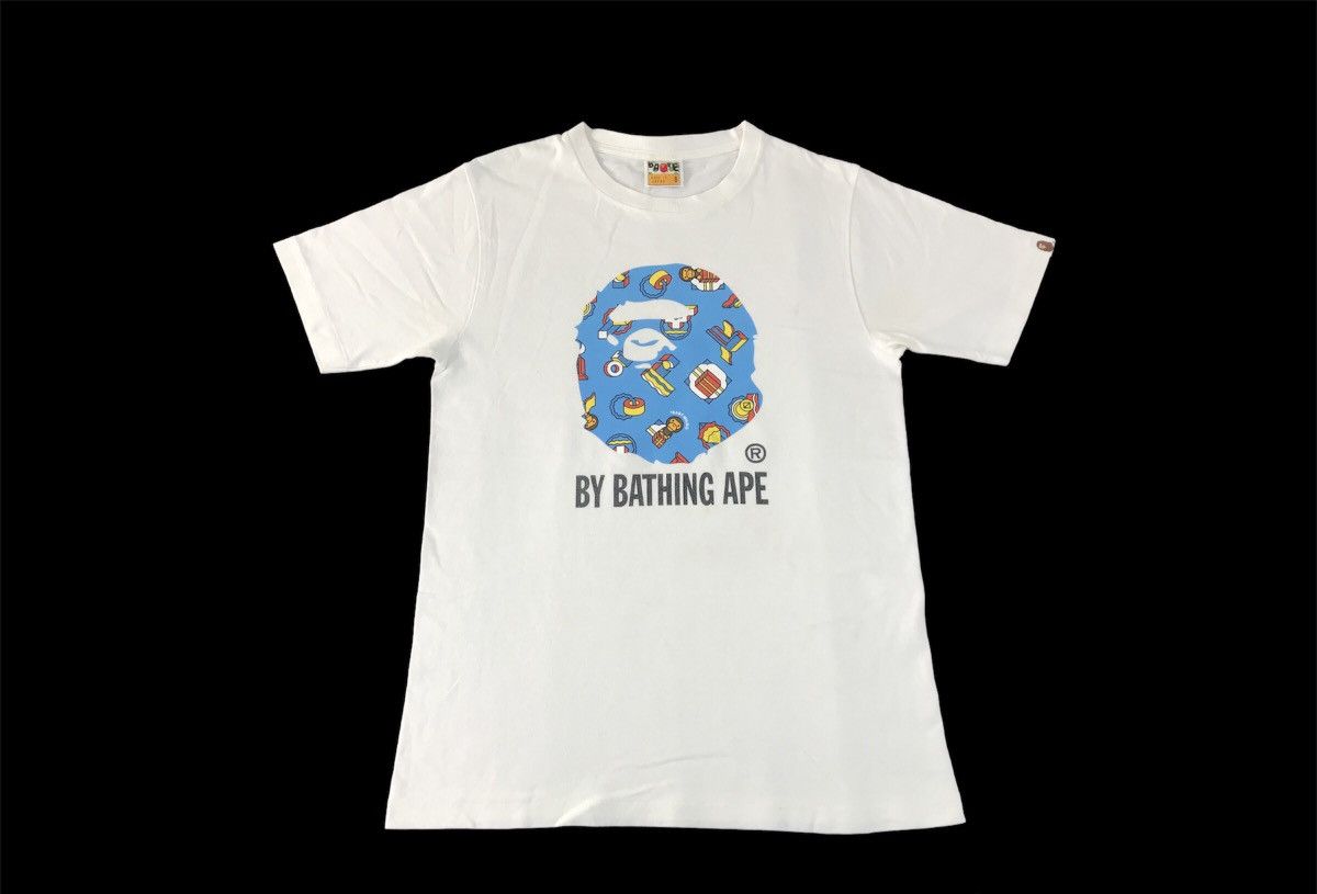 Bape By Bathing Ape Baby Milo College Ape Big Printed Tee Size US S / EU 44-46 / 1 - 1 Thumbnail