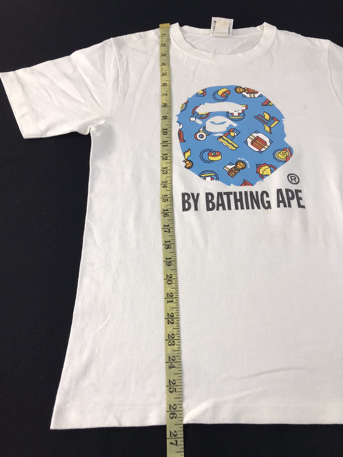 Bape By Bathing Ape Baby Milo College Ape Big Printed Tee Size US S / EU 44-46 / 1 - 10 Thumbnail