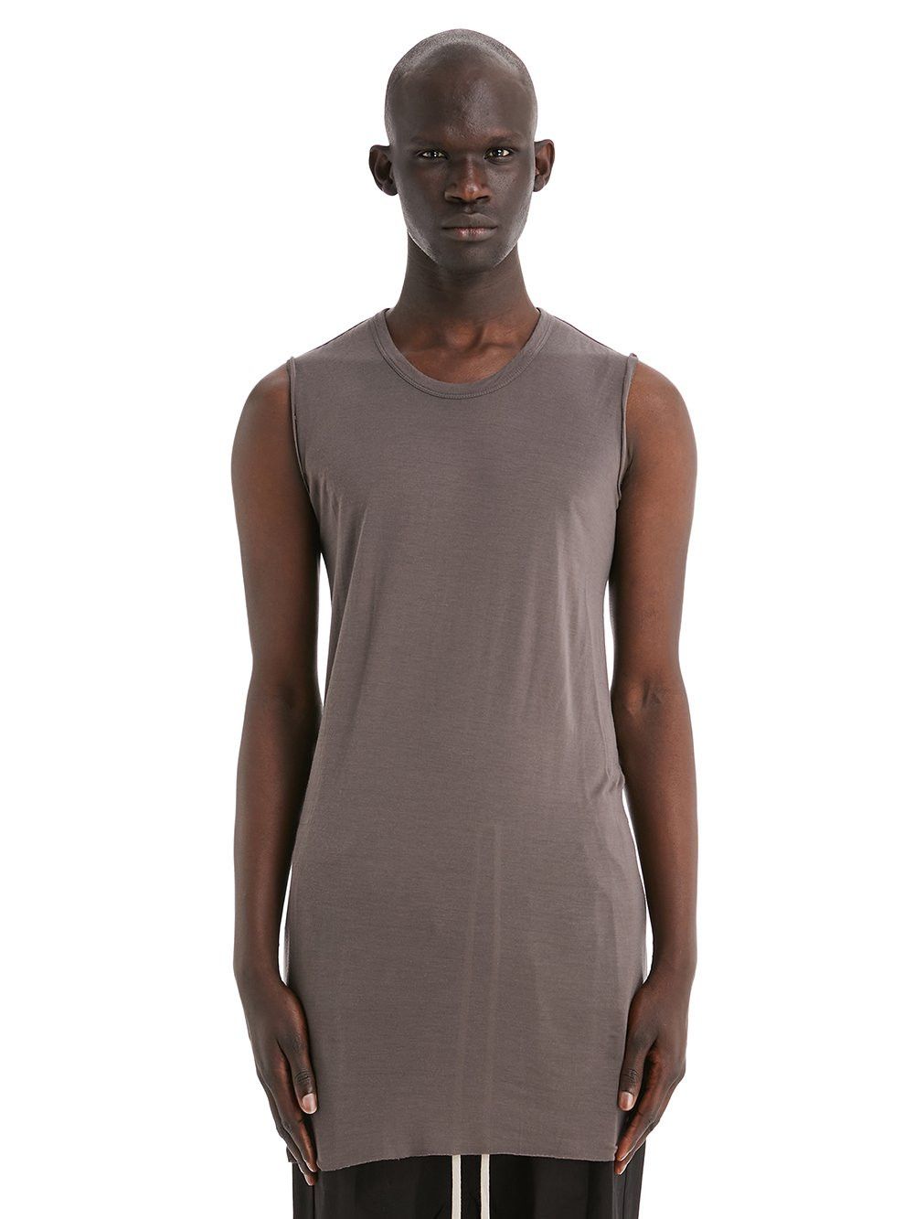 Rick Owens RICK OWENS FOREVER BASIC SLEEVELESS TEE VISCOSE SILK Size US L / EU 52-54 / 3 - 2 Thumbnail