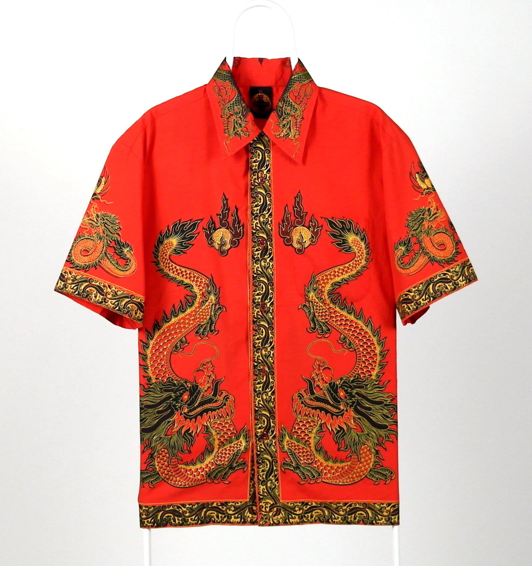 Japanese Brand Dragon Shirt Short Sleeve Size US XL / EU 56 / 4 - 1 Thumbnail