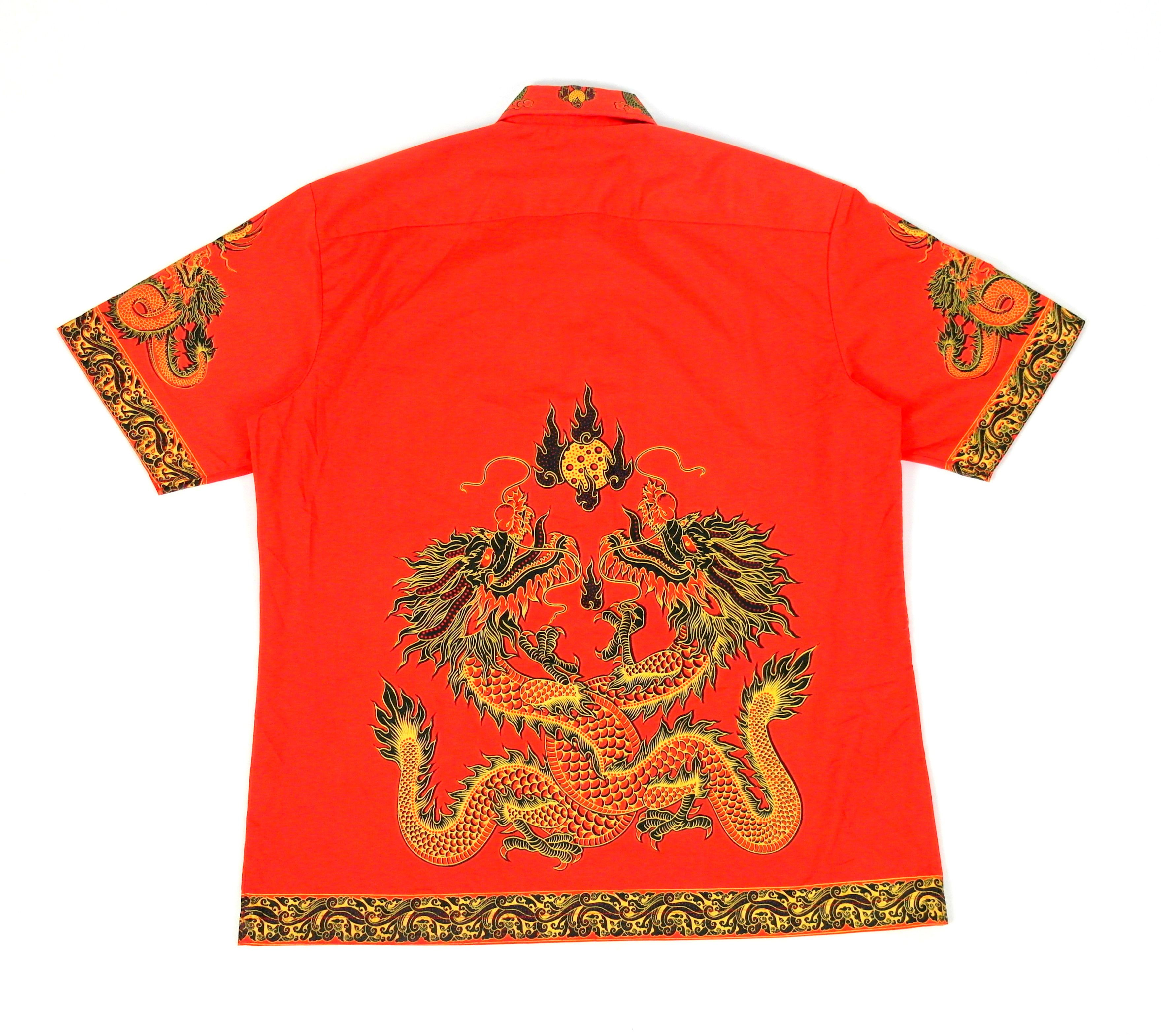 Japanese Brand Dragon Shirt Short Sleeve Size US XL / EU 56 / 4 - 3 Thumbnail