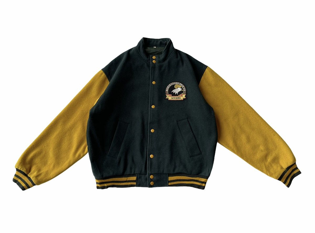 Vintage VINTAGE 90s KEIRIN GRAND PRIX RACING VARSITY JACKET Size US XL / EU 56 / 4 - 7 Thumbnail