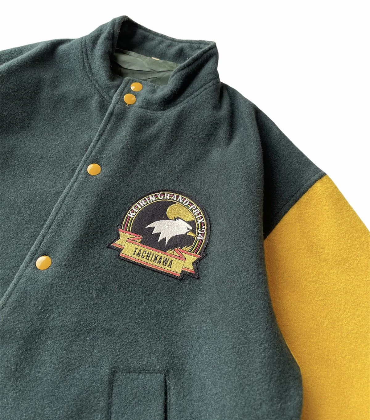 Vintage VINTAGE 90s KEIRIN GRAND PRIX RACING VARSITY JACKET Size US XL / EU 56 / 4 - 9 Thumbnail