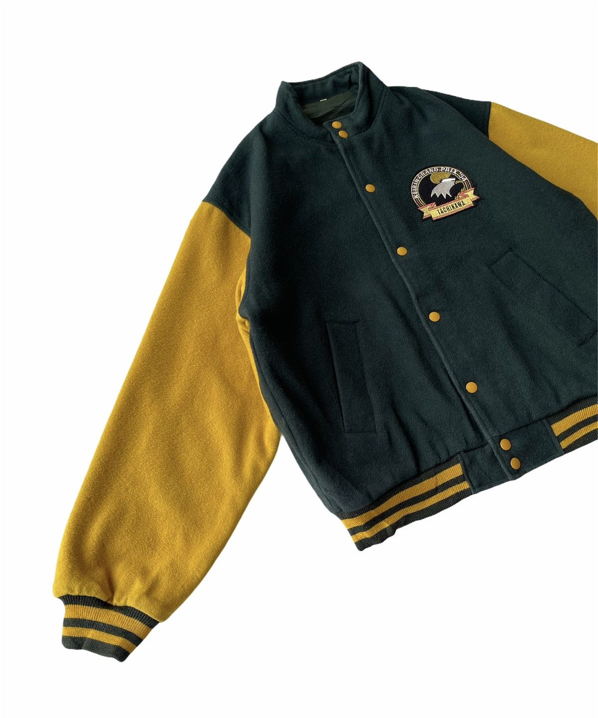 Vintage VINTAGE 90s KEIRIN GRAND PRIX RACING VARSITY JACKET Size US XL / EU 56 / 4 - 5 Thumbnail