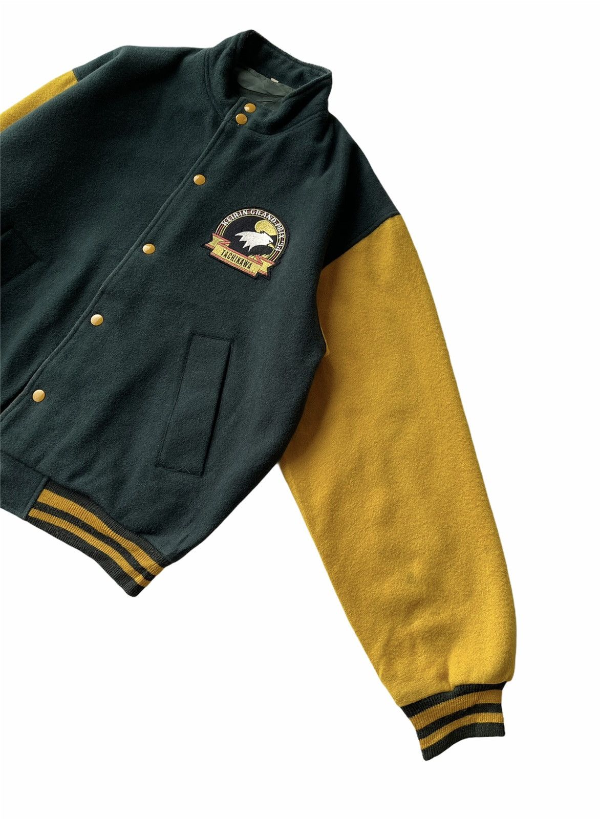 Vintage VINTAGE 90s KEIRIN GRAND PRIX RACING VARSITY JACKET Size US XL / EU 56 / 4 - 4 Thumbnail