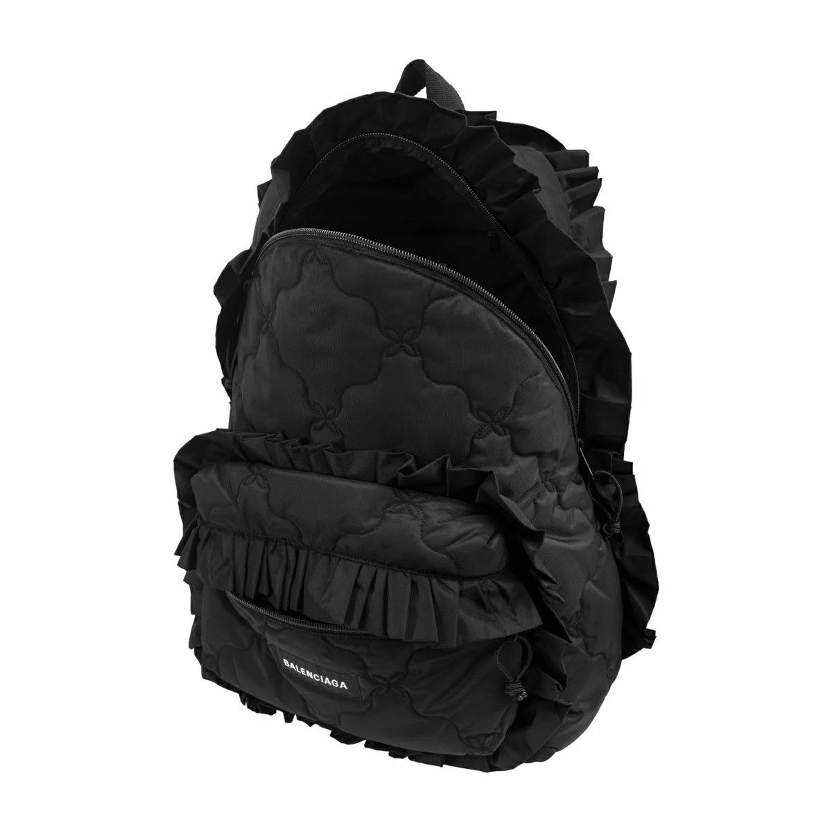 Balenciaga 🥩SUPER RARE🥩 Balenciaga Logo Ruffle Backpack Size ONE SIZE - 4 Thumbnail