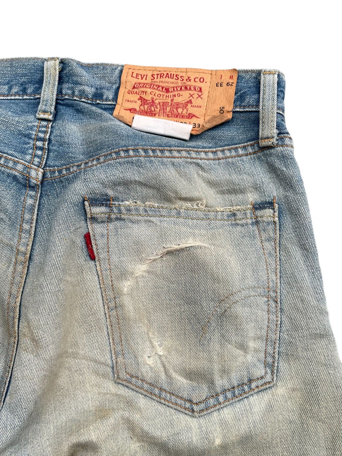 Levi's × Vintage Vintage 2006 Levis 505 Aging Faded Distressed Size US 31 - 12 Thumbnail