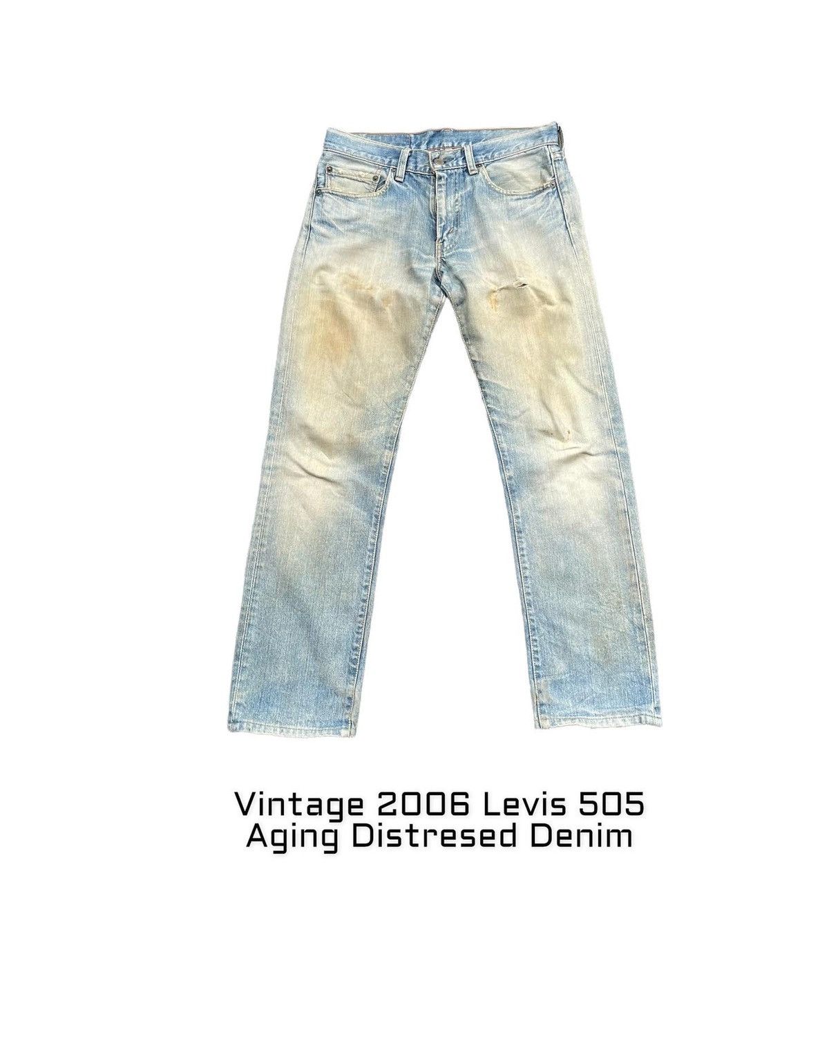 Levi's × Vintage Vintage 2006 Levis 505 Aging Faded Distressed Size US 31 - 1 Thumbnail