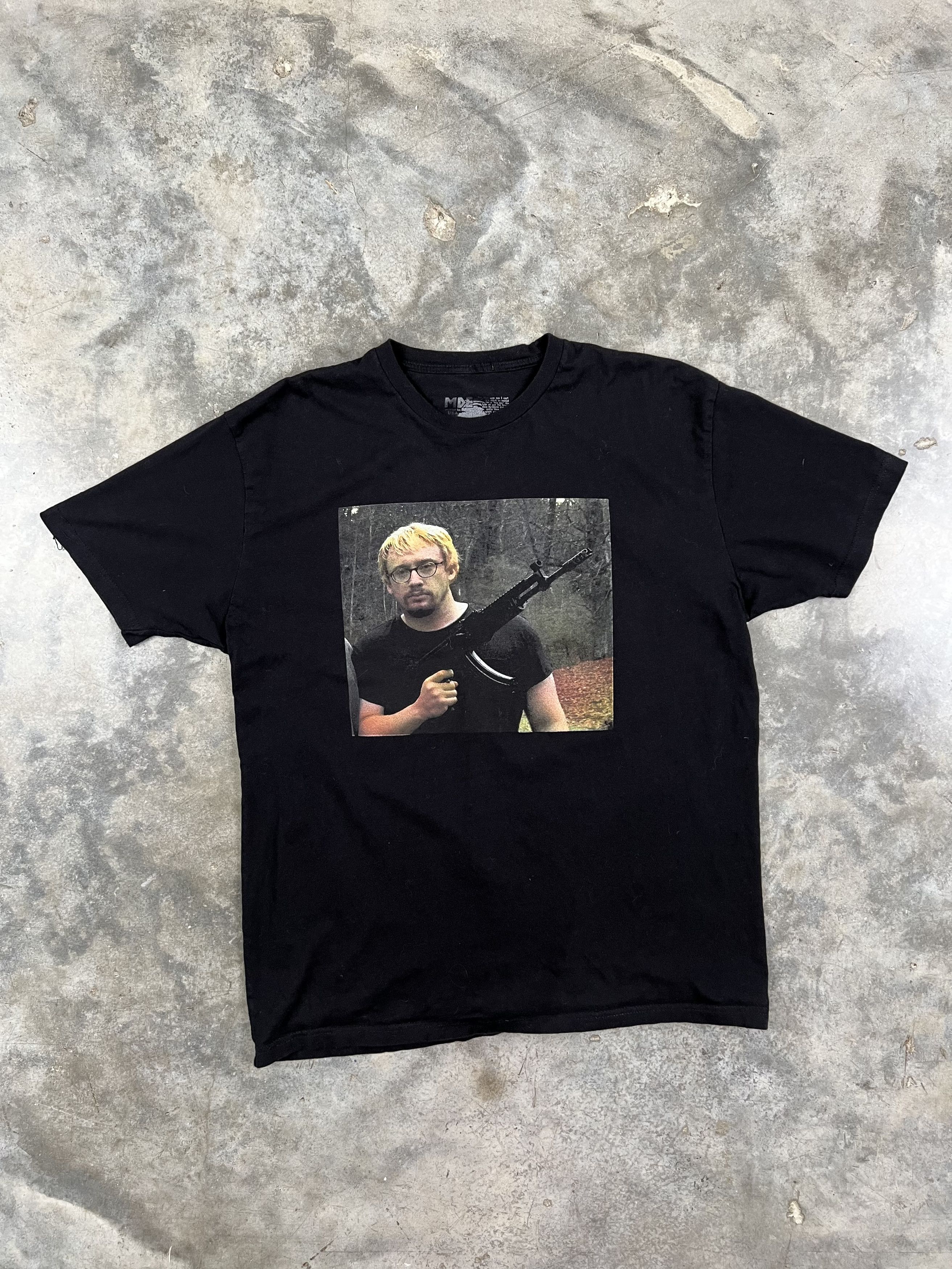 image of Vintage Sam Hyde Shooter Photo Tee Black Sz. Xl, Men's