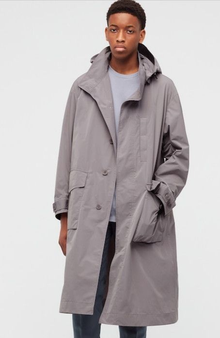 Rare Uniqlo Jil Sander Oversized Hooded Long Coat