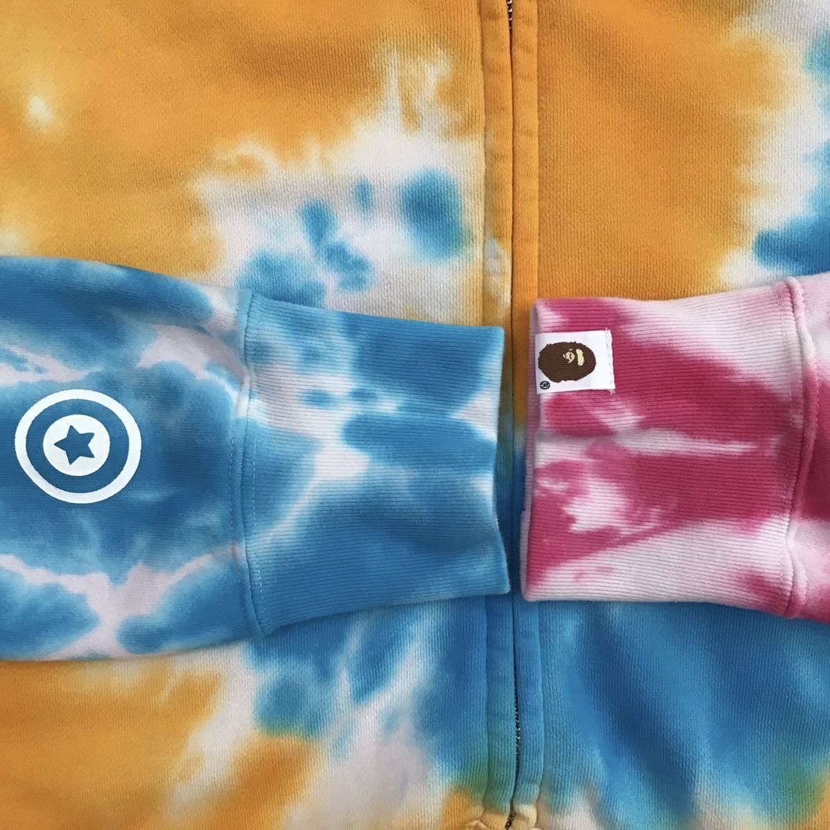 Bape BAPE Tie-dye shark full zip hoodie Size US L / EU 52-54 / 3 - 6 Thumbnail
