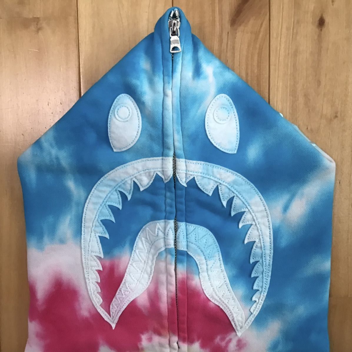Bape BAPE Tie-dye shark full zip hoodie Size US L / EU 52-54 / 3 - 2 Thumbnail