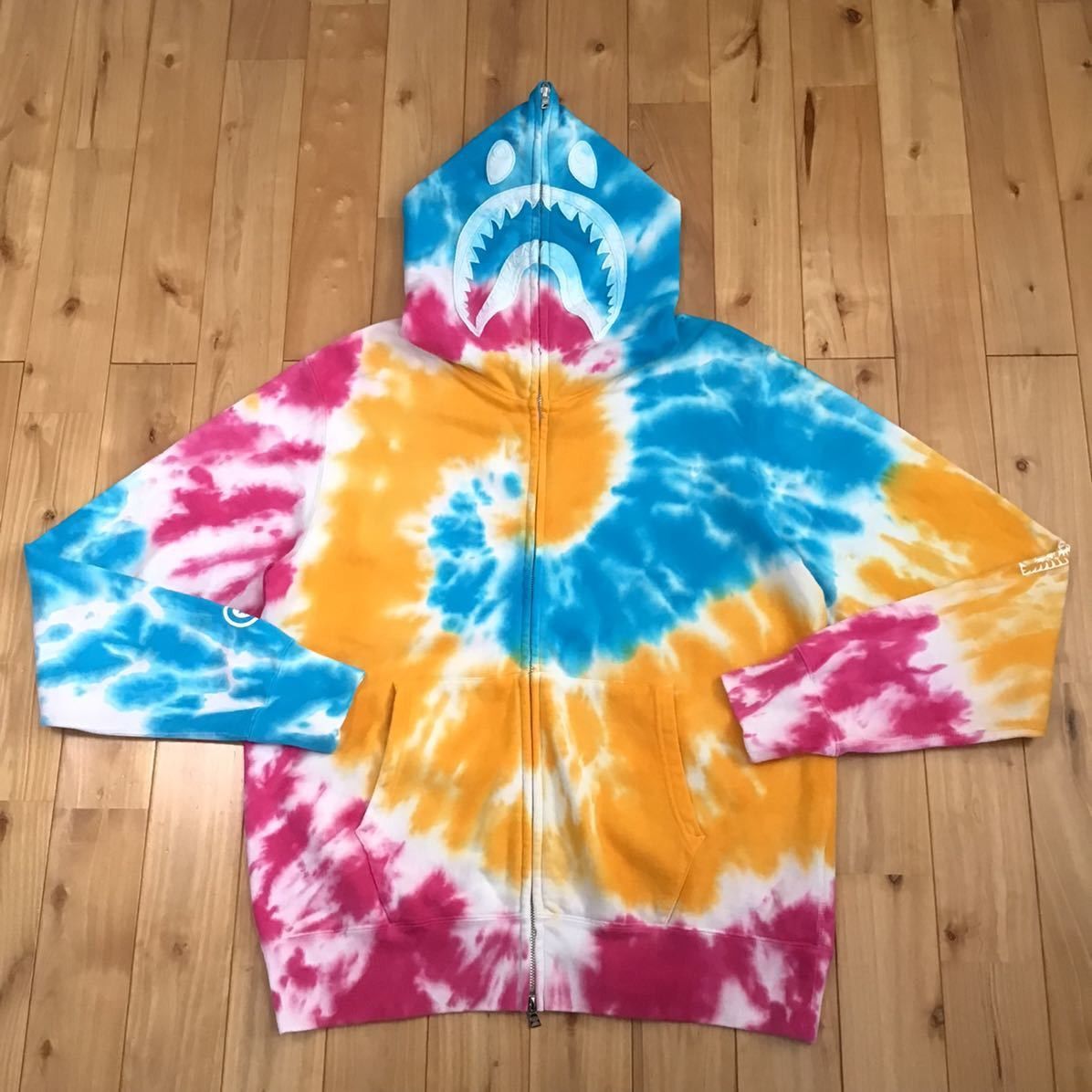 Bape BAPE Tie-dye shark full zip hoodie Size US L / EU 52-54 / 3 - 1 Thumbnail