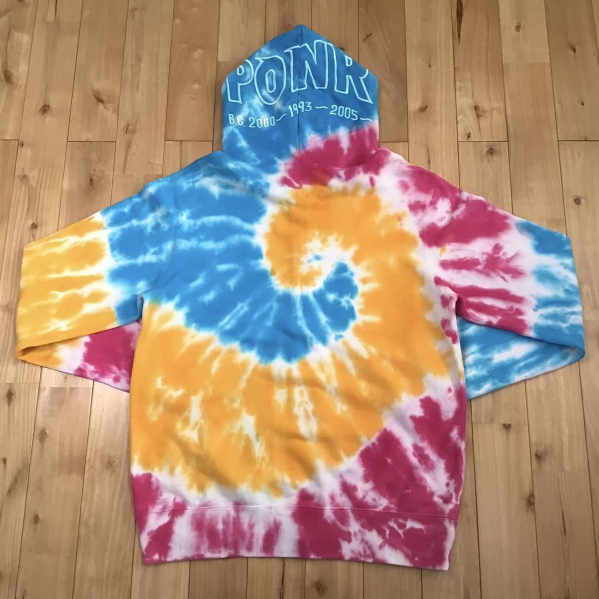 Bape BAPE Tie-dye shark full zip hoodie Size US L / EU 52-54 / 3 - 5 Thumbnail