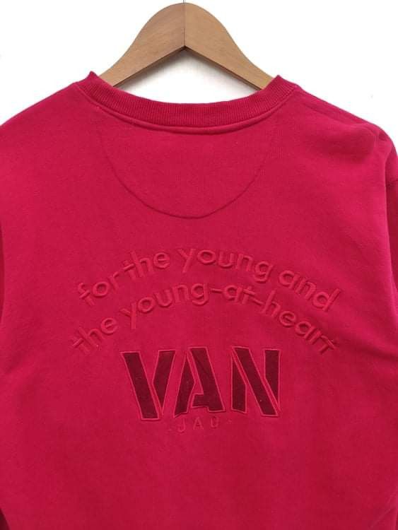 Japanese Brand Van Jac sweatshirt spell out embroidery Size US M / EU 48-50 / 2 - 2 Thumbnail
