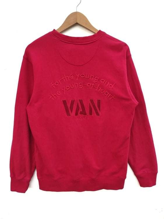 Japanese Brand Van Jac sweatshirt spell out embroidery Size US M / EU 48-50 / 2 - 1 Thumbnail