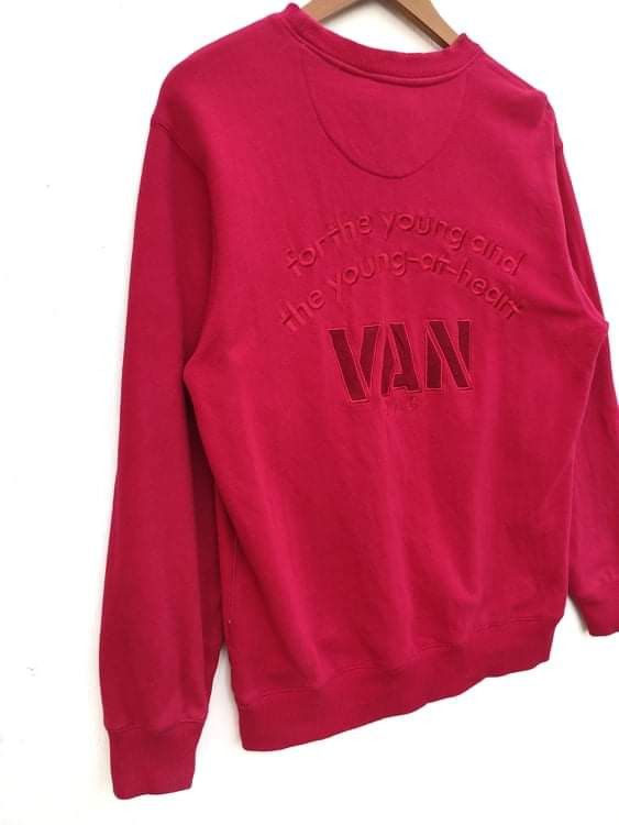 Japanese Brand Van Jac sweatshirt spell out embroidery Size US M / EU 48-50 / 2 - 3 Thumbnail