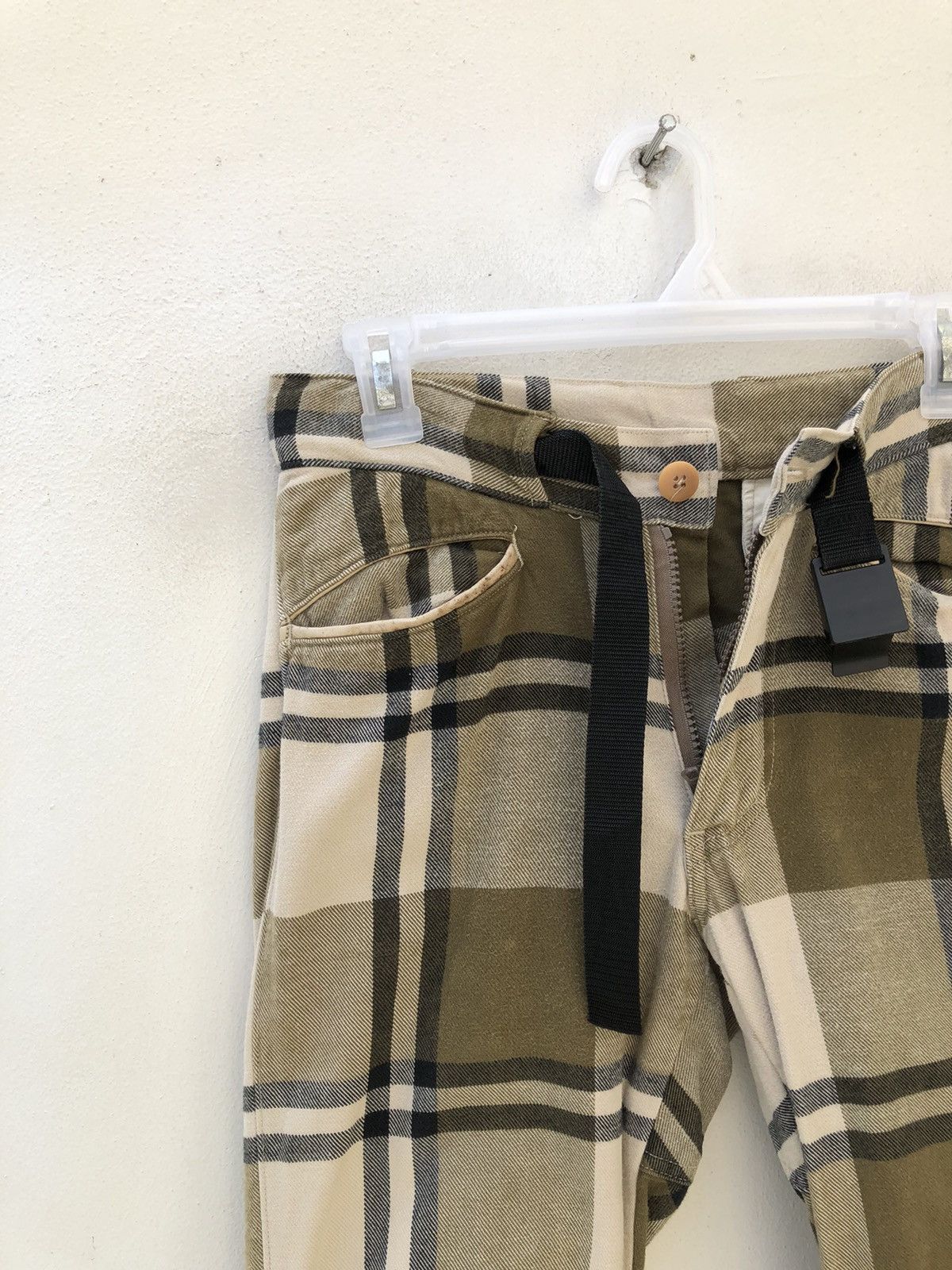 General Research Vintage 1997 General Research Japan Checks Moto Trouser Pant Size US 29 - 8 Thumbnail