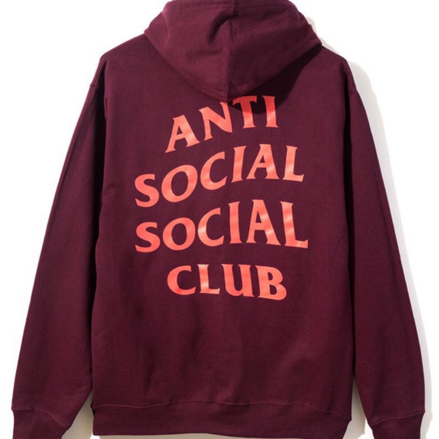 Anti Social Social Club DS ASSC Logo Maroon Zip Hoodie Supreme Offwhite Bape Kith Size US XL / EU 56 / 4 - 6 Thumbnail