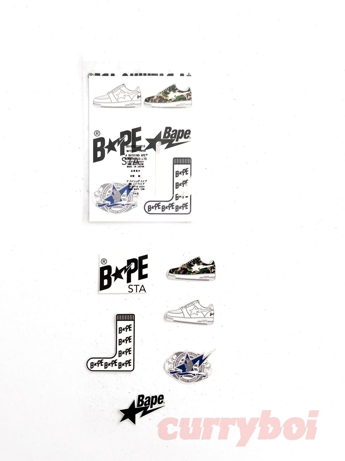 Bape Bape Bapesta Stickers Size ONE SIZE - 2 Thumbnail