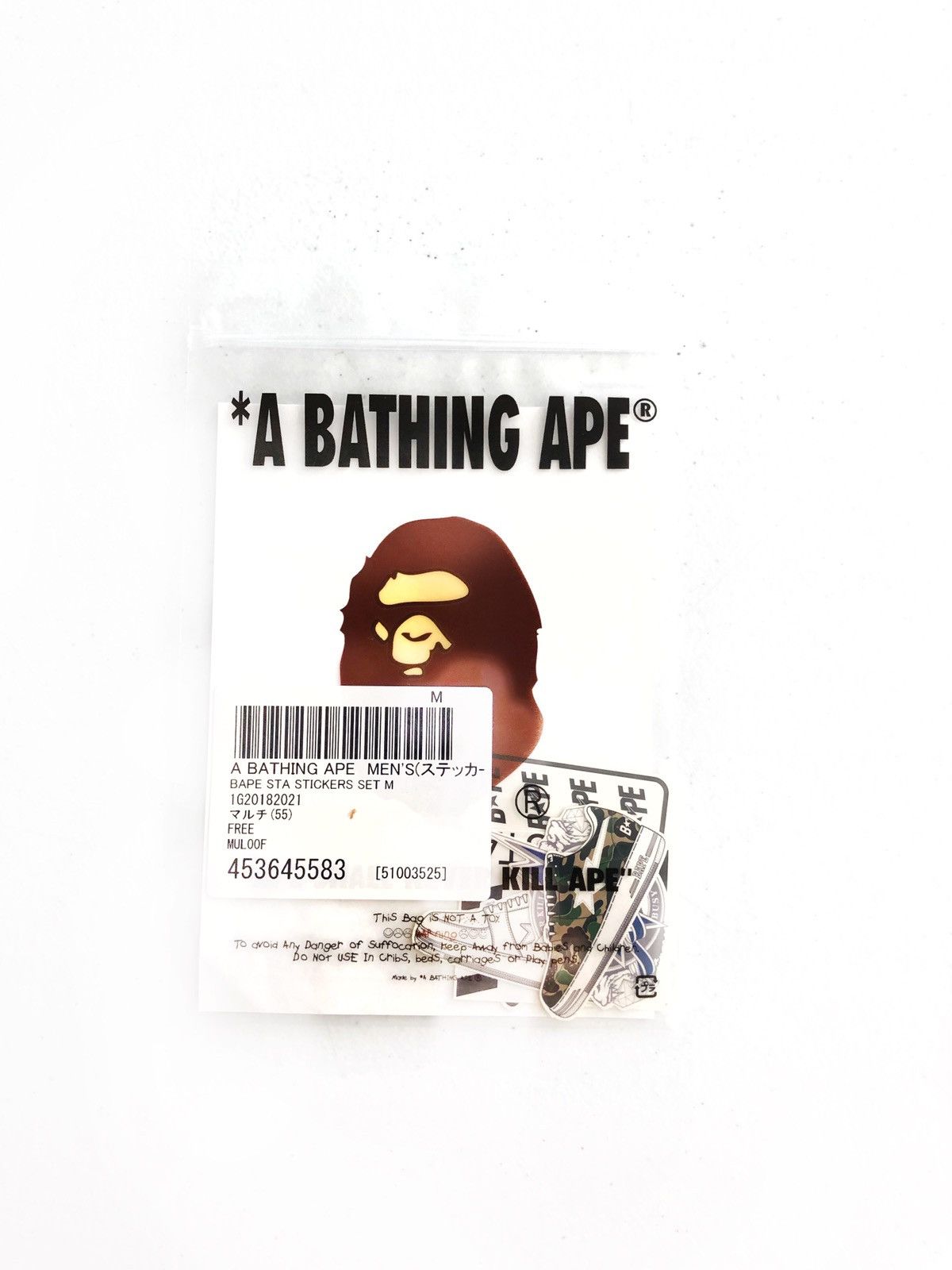 Bape Bape Bapesta Stickers Size ONE SIZE - 3 Thumbnail