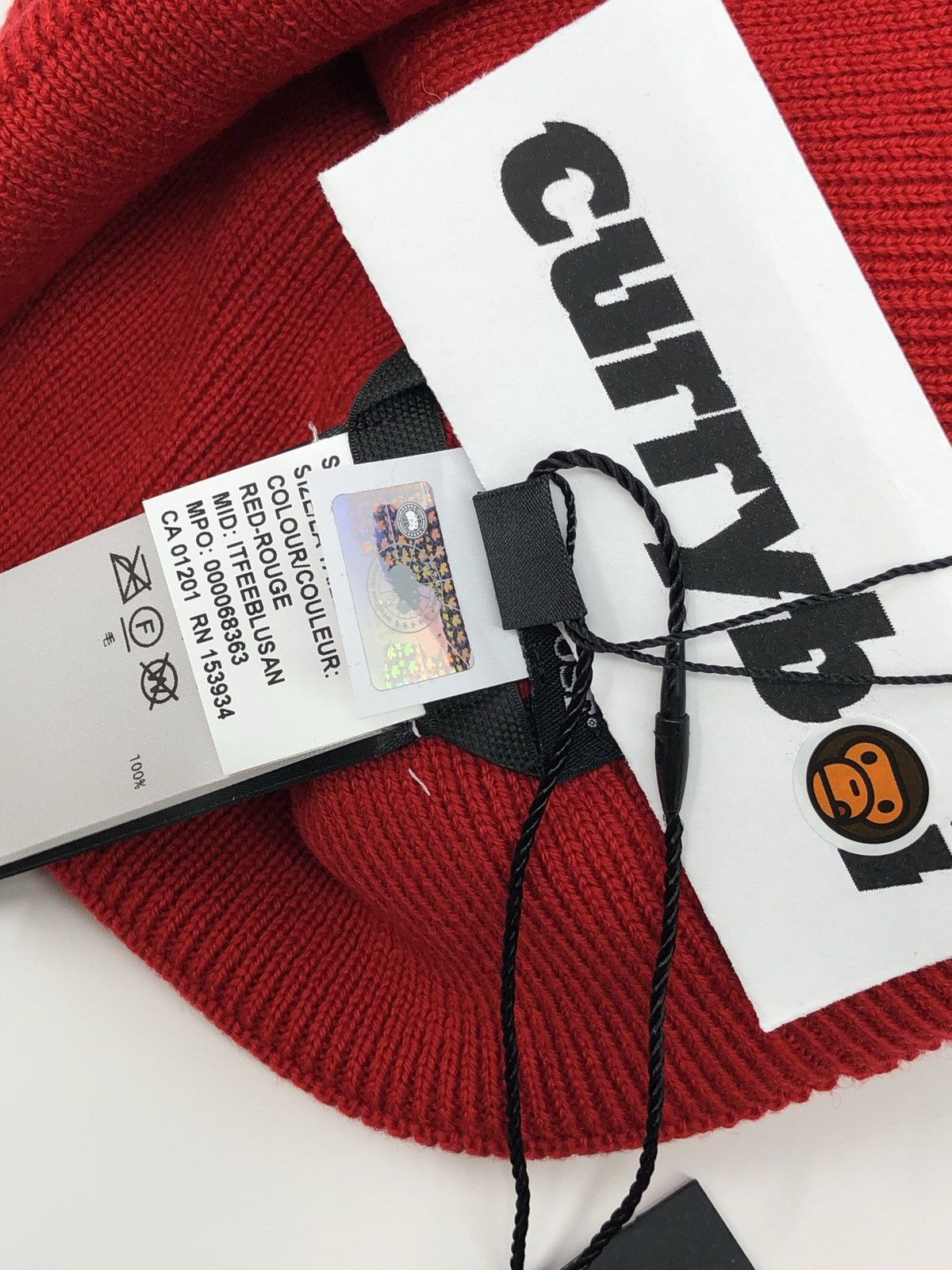 Bape × CNCPTS × Canada Goose BAPE x Canada Goose x Concepts Toque Beanie Red Size ONE SIZE - 7 Thumbnail