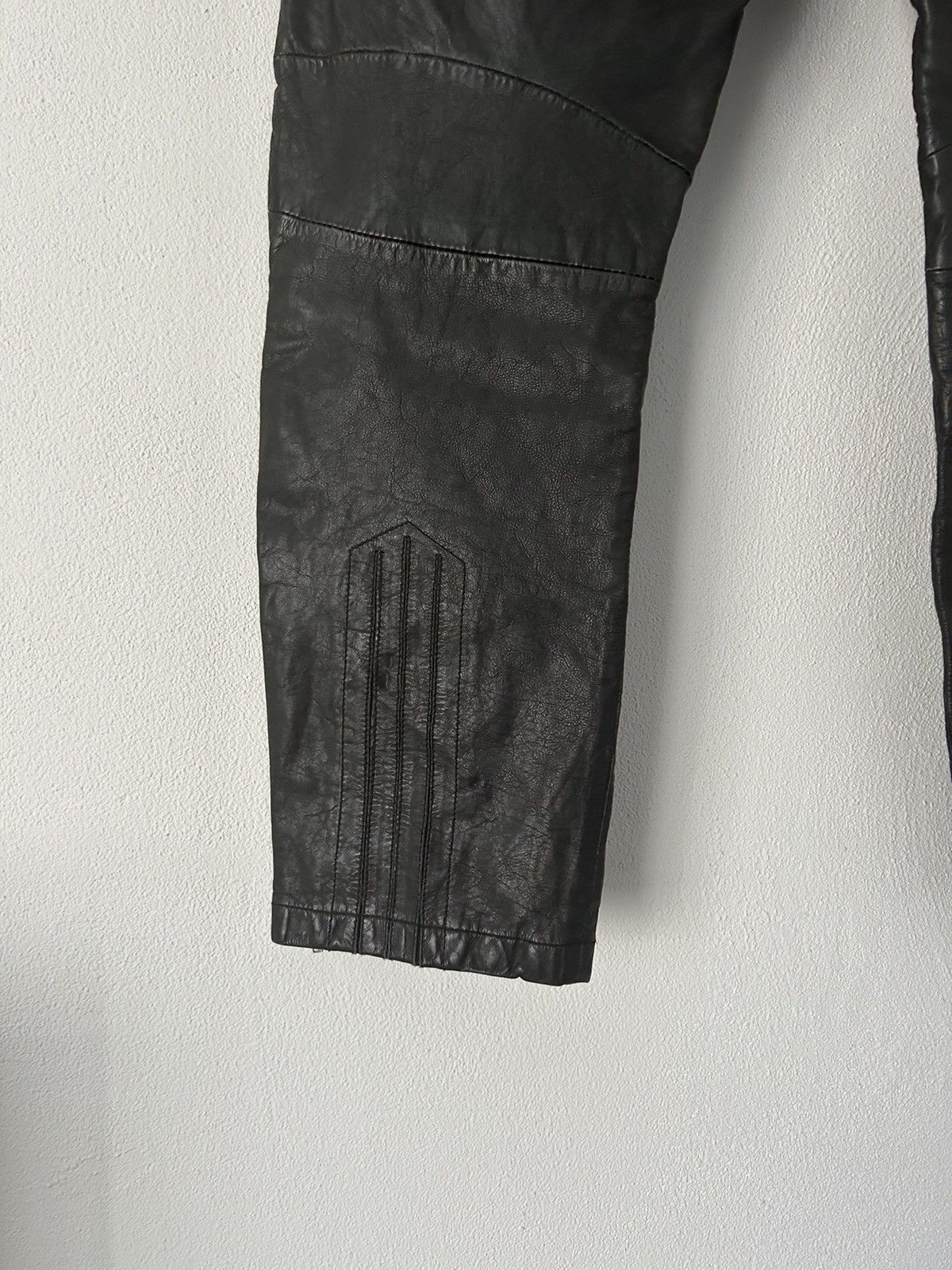Jean Paul Gaultier Leather Biker Pants Size US 32 / EU 48 - 12 Thumbnail