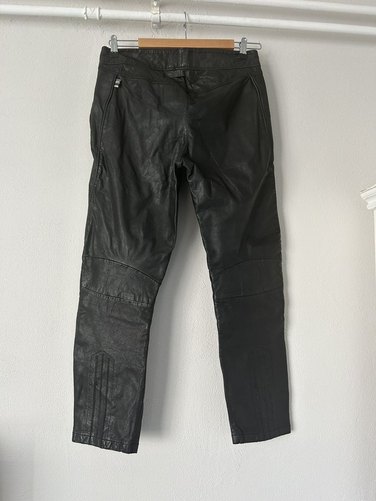 Jean Paul Gaultier Leather Biker Pants Size US 32 / EU 48 - 9 Thumbnail