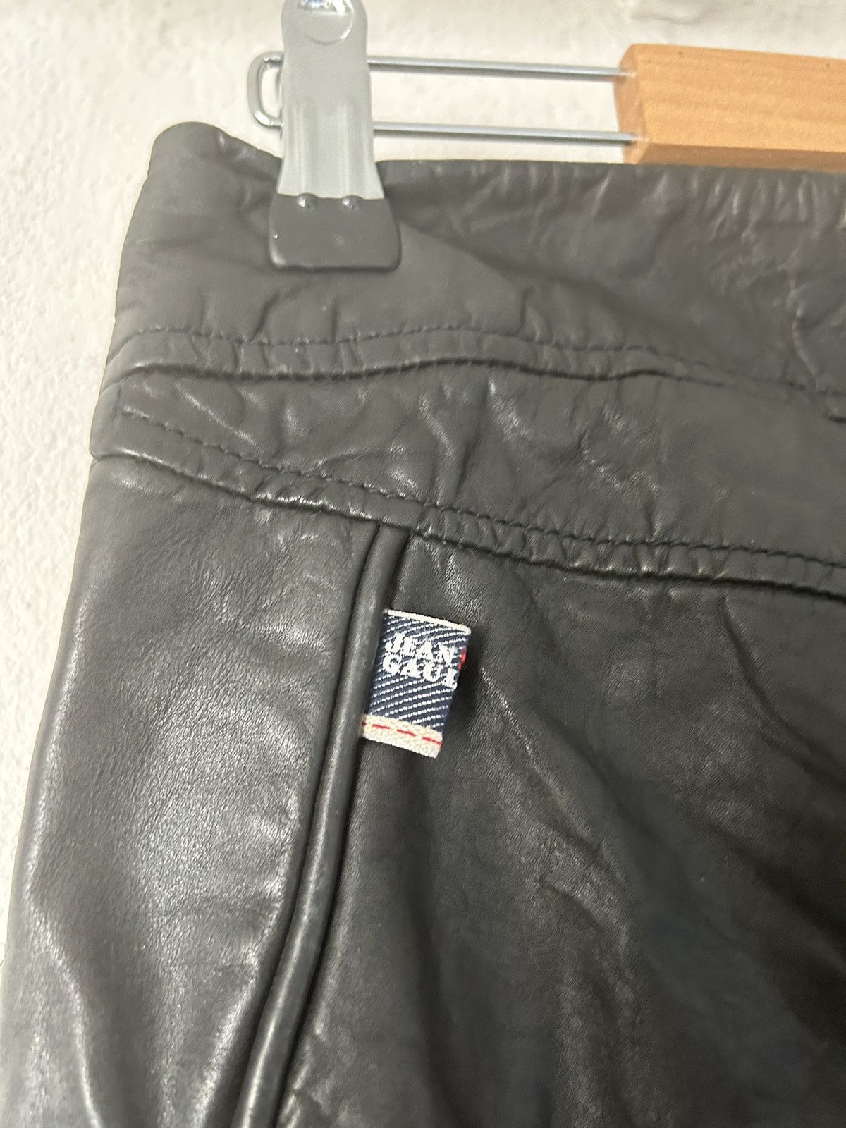 Jean Paul Gaultier Leather Biker Pants Size US 32 / EU 48 - 14 Thumbnail