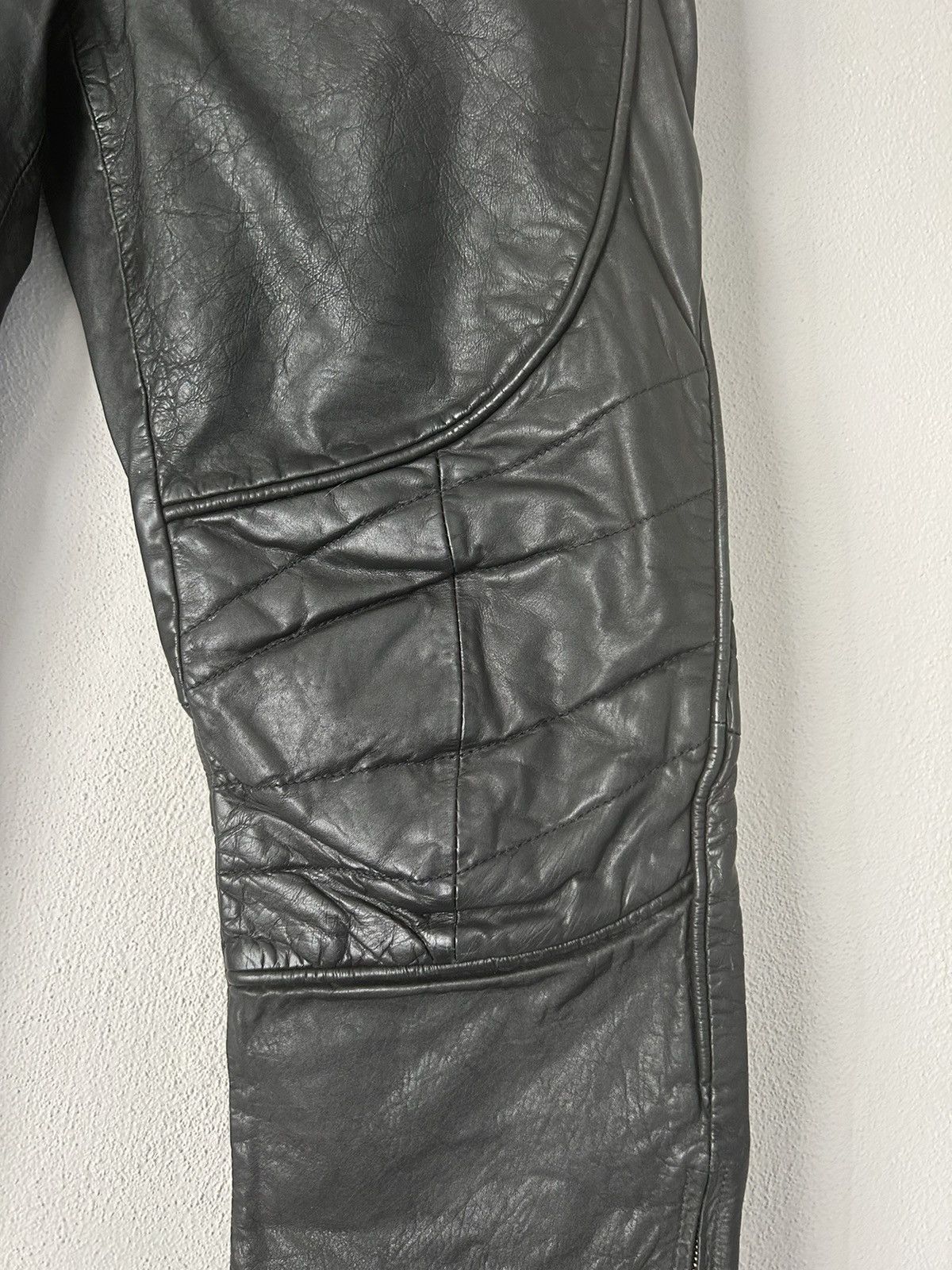 Jean Paul Gaultier Leather Biker Pants Size US 32 / EU 48 - 7 Thumbnail