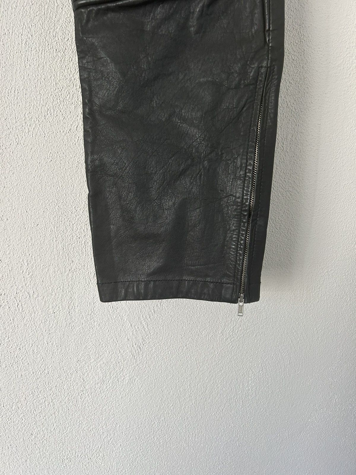 Jean Paul Gaultier Leather Biker Pants Size US 32 / EU 48 - 8 Thumbnail
