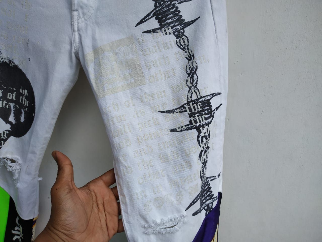 Fragment Design Fit 29 to 30, Levis X Cote Mer Distressed Hybrid Jeans Size US 30 / EU 46 - 6 Thumbnail