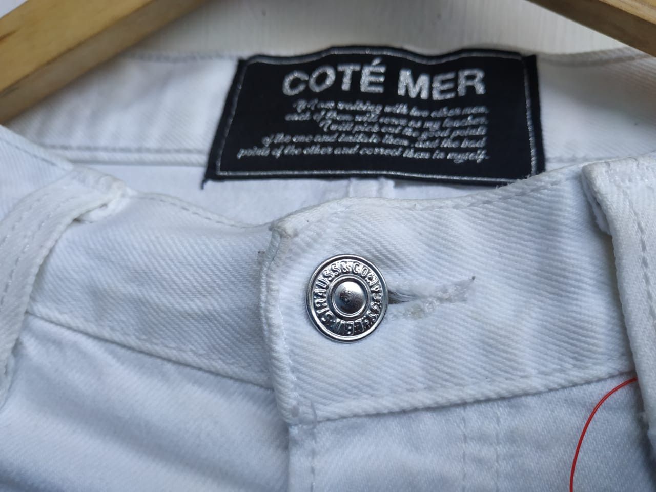 Fragment Design Fit 29 to 30, Levis X Cote Mer Distressed Hybrid Jeans Size US 30 / EU 46 - 17 Thumbnail