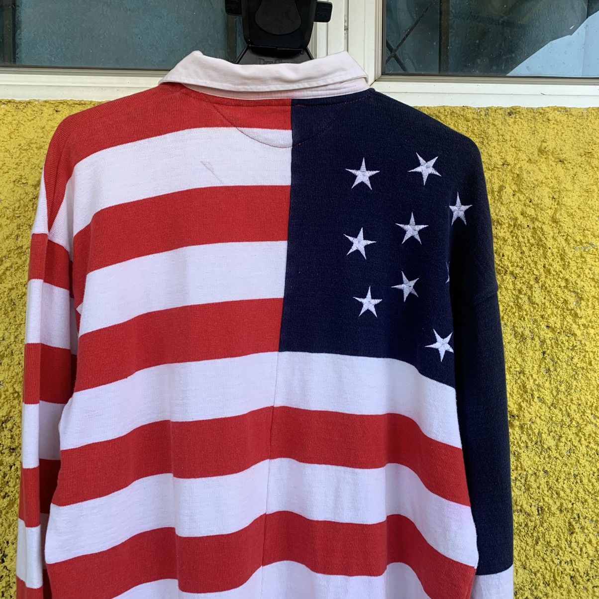 Vintage Casa del man USA flag polo long sleeve Size US XL / EU 56 / 4 - 4 Thumbnail
